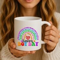 Cute Happy Dot Day Polka Dots Coffee Mug thumb 3