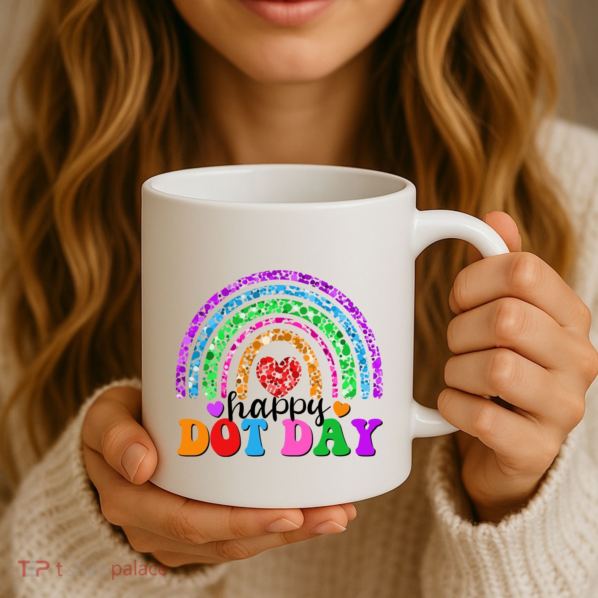 Cute Happy Dot Day Polka Dots Coffee Mug