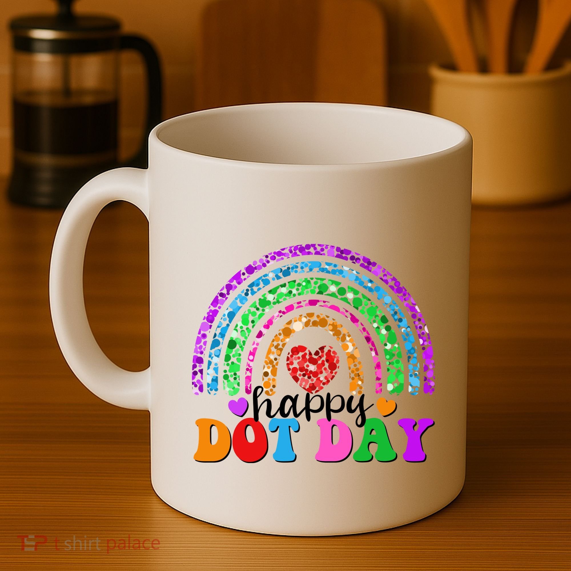 Cute Happy Dot Day Polka Dots Coffee Mug