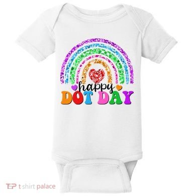 Cute Happy Dot Day Polka Dots Baby Bodysuit