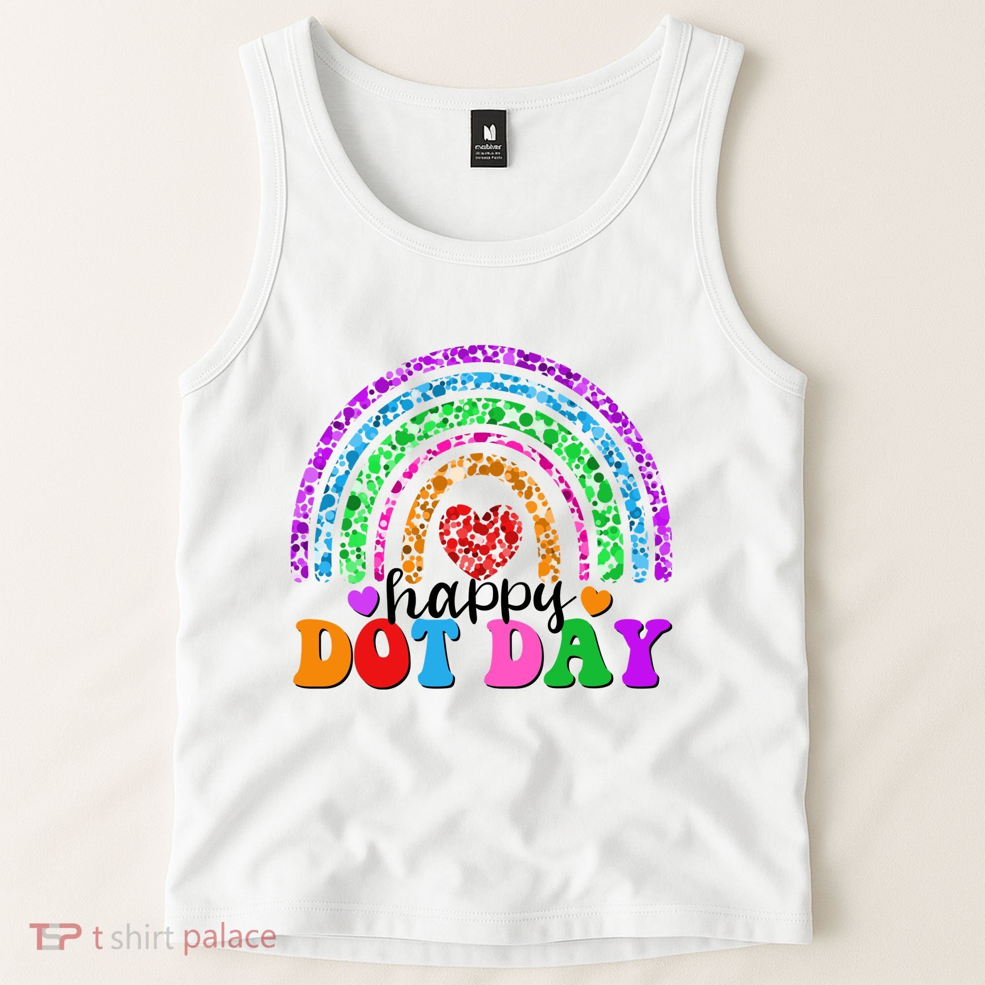 Cute Happy Dot Day Polka Dots Tank Top