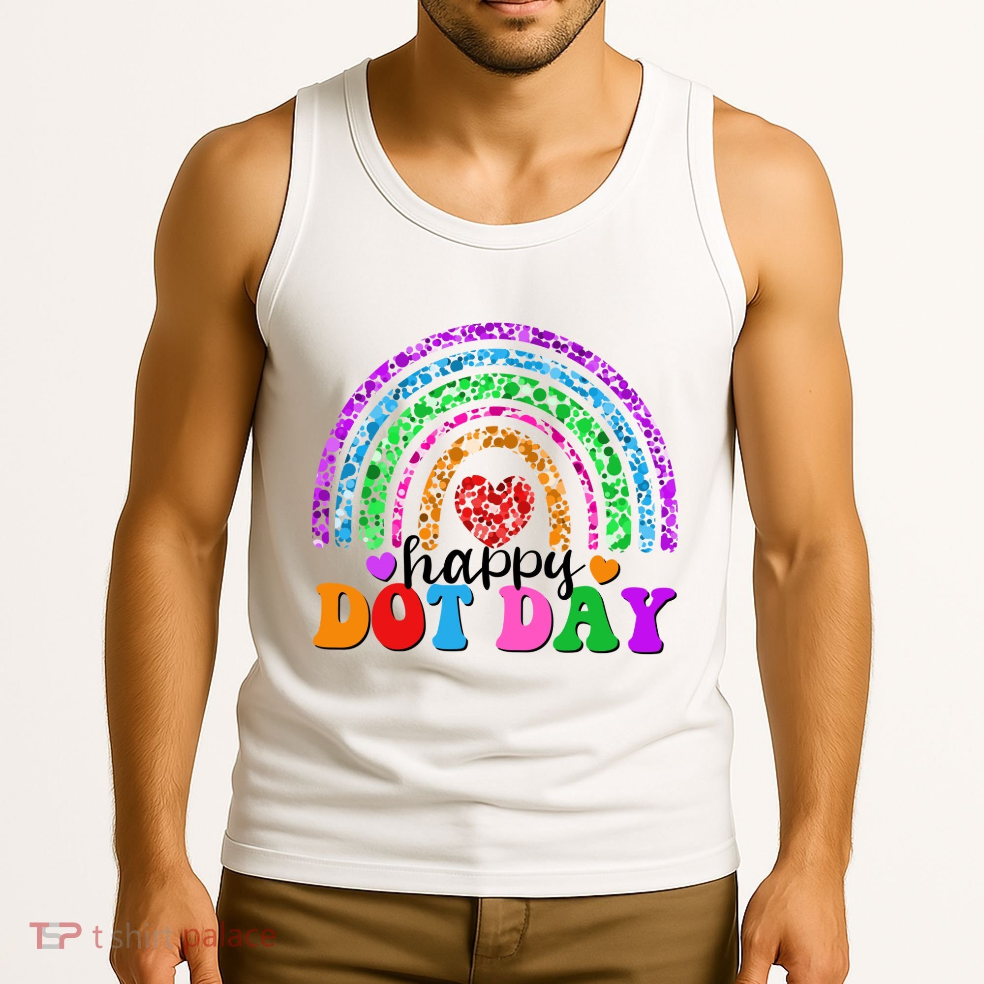 Cute Happy Dot Day Polka Dots Tank Top