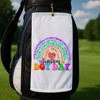Cute Happy Dot Day Polka Dots Golf Towel thumb 2