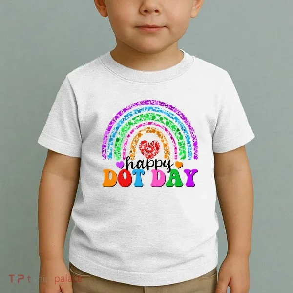 Cute Happy Dot Day Polka Dots Toddler T-Shirt