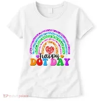Cute Happy Dot Day Polka Dots Women's T-Shirt thumb 0