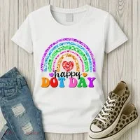 Cute Happy Dot Day Polka Dots Women's T-Shirt thumb 3