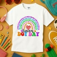 Cute Happy Dot Day Polka Dots Kids T-Shirt thumb 3