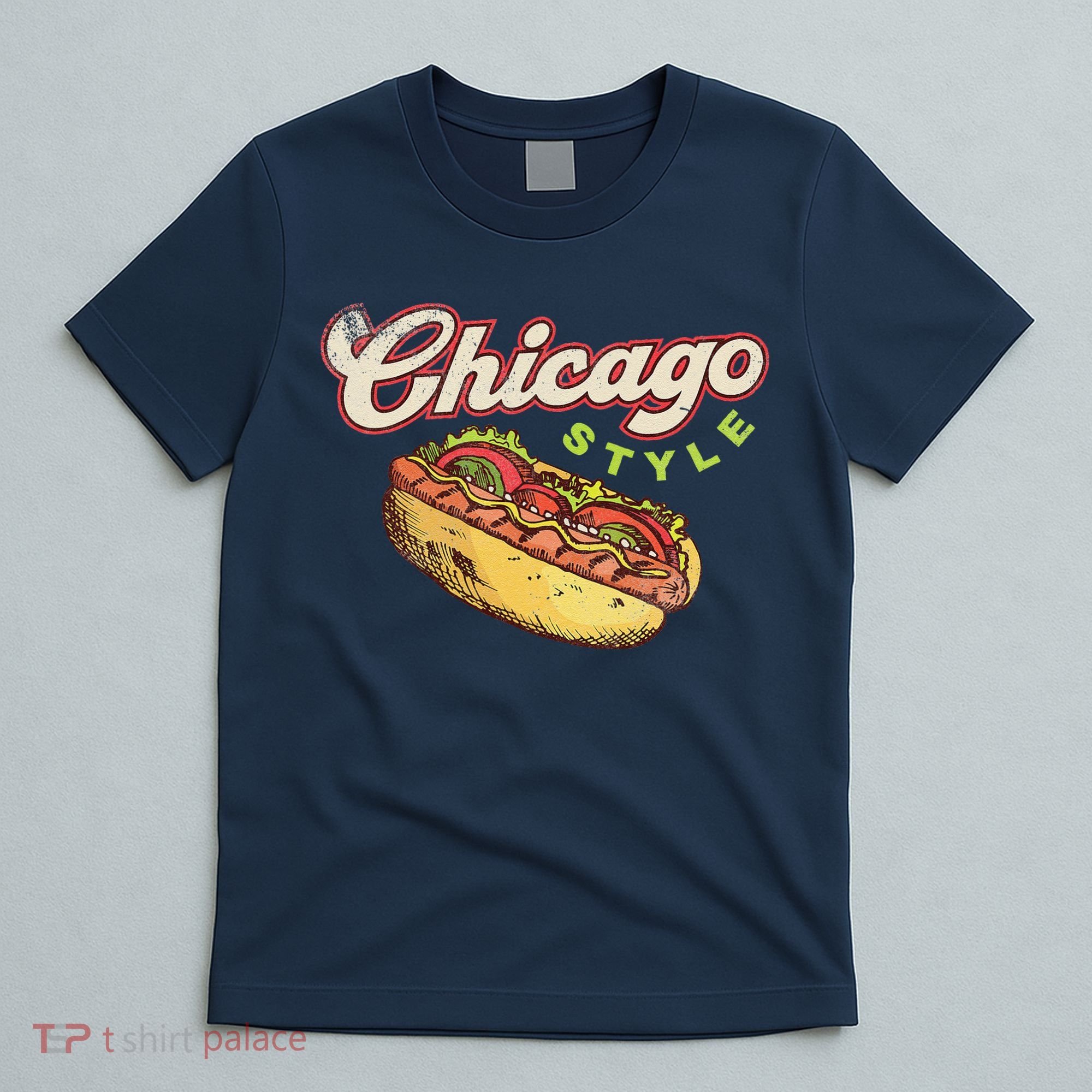 Chicago Hot Dog Hotdog Tourist Summer Souvenir Travel T-Shirt