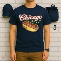 Chicago Hot Dog Hotdog Tourist Summer Souvenir Travel T-Shirt thumb 6