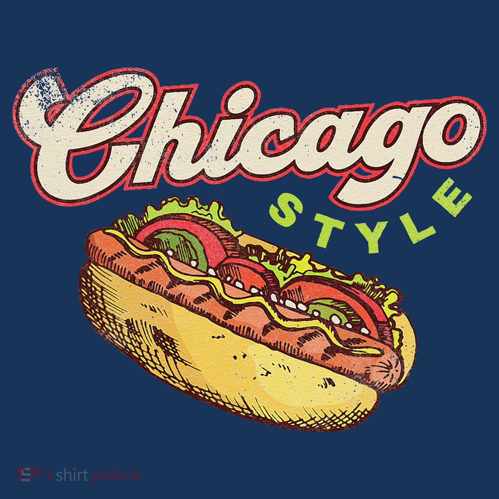 Chicago Hot Dog Hotdog Tourist Summer Souvenir Travel T-Shirt