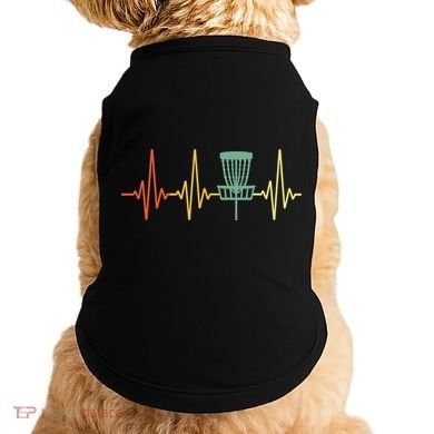 Cool Heartbeat Disc Golf Lovers with Flying Disc Doggie Tank