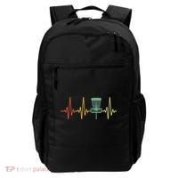 Cool Heartbeat Disc Golf Lovers with Flying Disc Backpack thumb 0