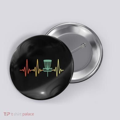 Cool Heartbeat Disc Golf Lovers with Flying Disc Button