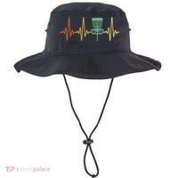 Cool Heartbeat Disc Golf Lovers with Flying Disc Bucket Hat thumb 0