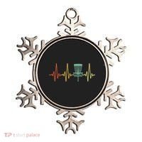 Cool Heartbeat Disc Golf Lovers with Flying Disc Ornament thumb 0
