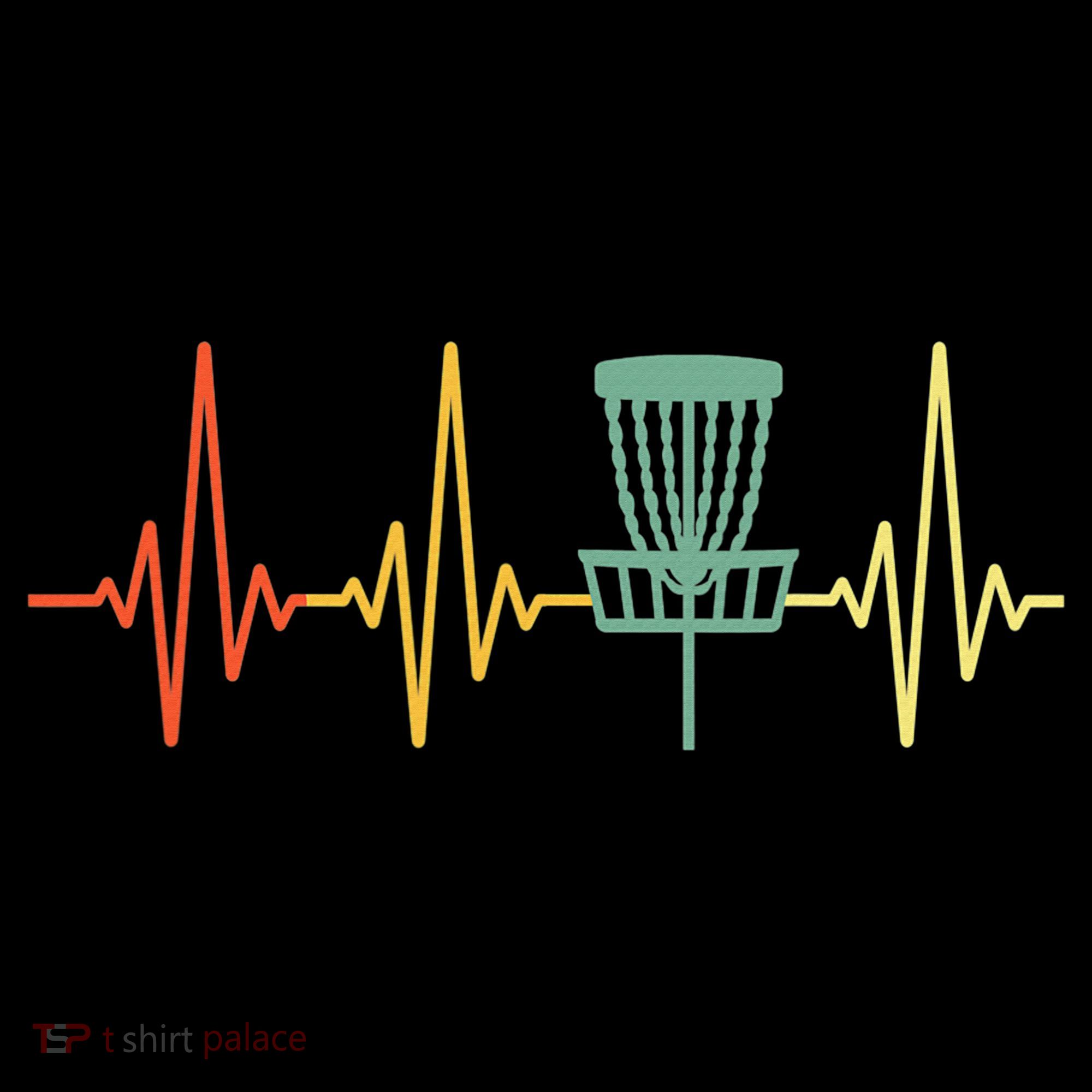 Cool Heartbeat Disc Golf Lovers with Flying Disc Ornament