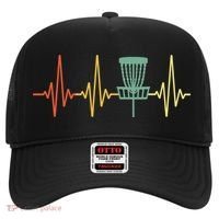 Cool Heartbeat Disc Golf Lovers with Flying Disc Hat thumb 0