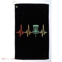 Cool Heartbeat Disc Golf Lovers with Flying Disc Golf Towel thumb 0