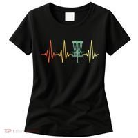 Cool Heartbeat Disc Golf Lovers with Flying Disc Women's T-Shirt thumb 0