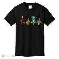 Cool Heartbeat Disc Golf Lovers with Flying Disc Kids T-Shirt thumb 0