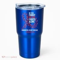 Congenital Heart Disease Awareness Month Red Ribbon Gift Tumbler thumb 0