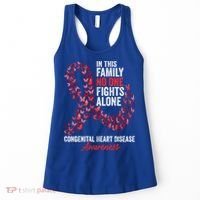 Congenital Heart Disease Awareness Month Red Ribbon Gift Women's Tank Top thumb 0