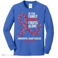 Congenital Heart Disease Awareness Month Red Ribbon Gift Kids Long Sleeve Shirt thumb 0