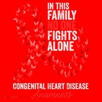 Congenital Heart Disease Awareness Month Red Ribbon Gift Santa Hat thumb 1
