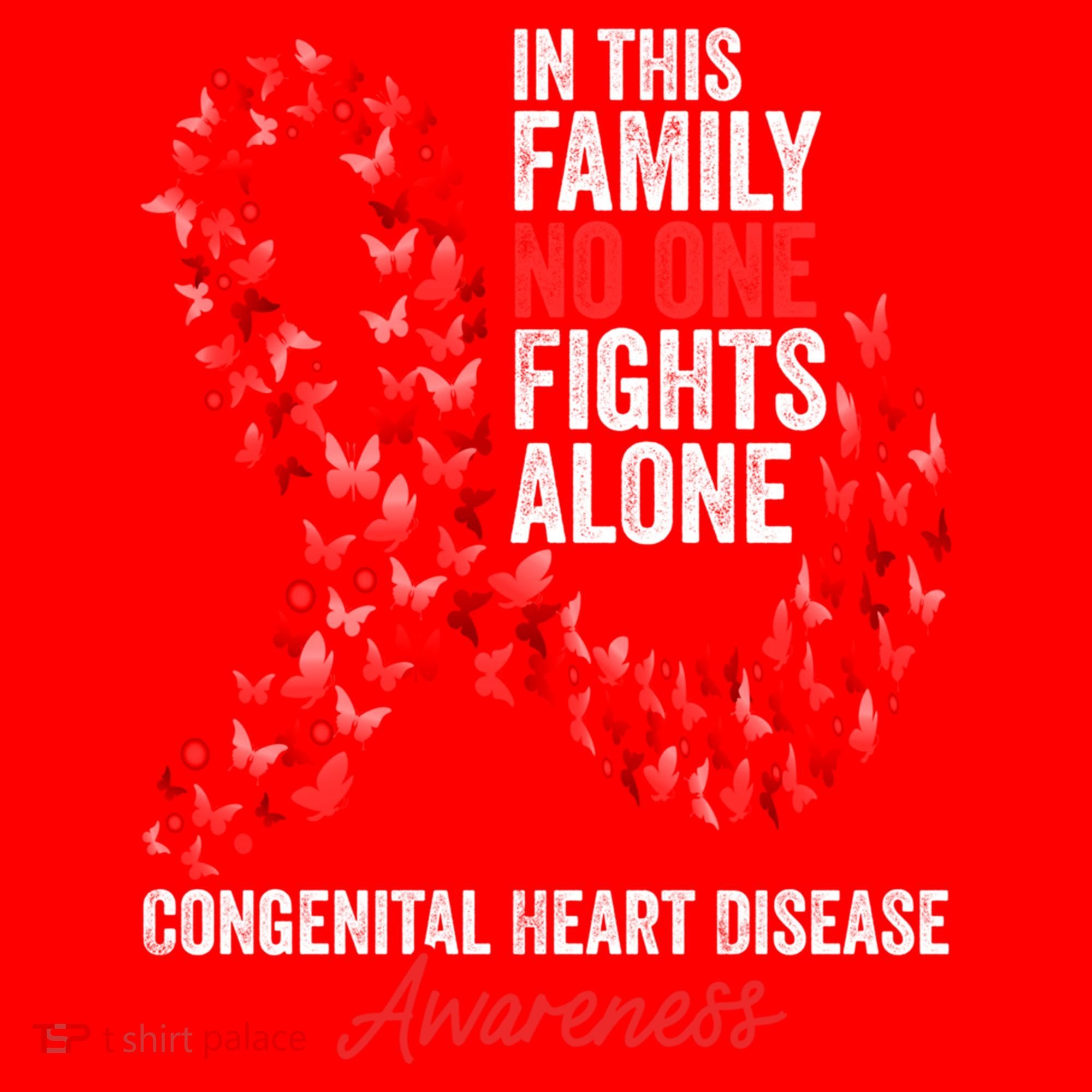 Congenital Heart Disease Awareness Month Red Ribbon Gift Santa Hat