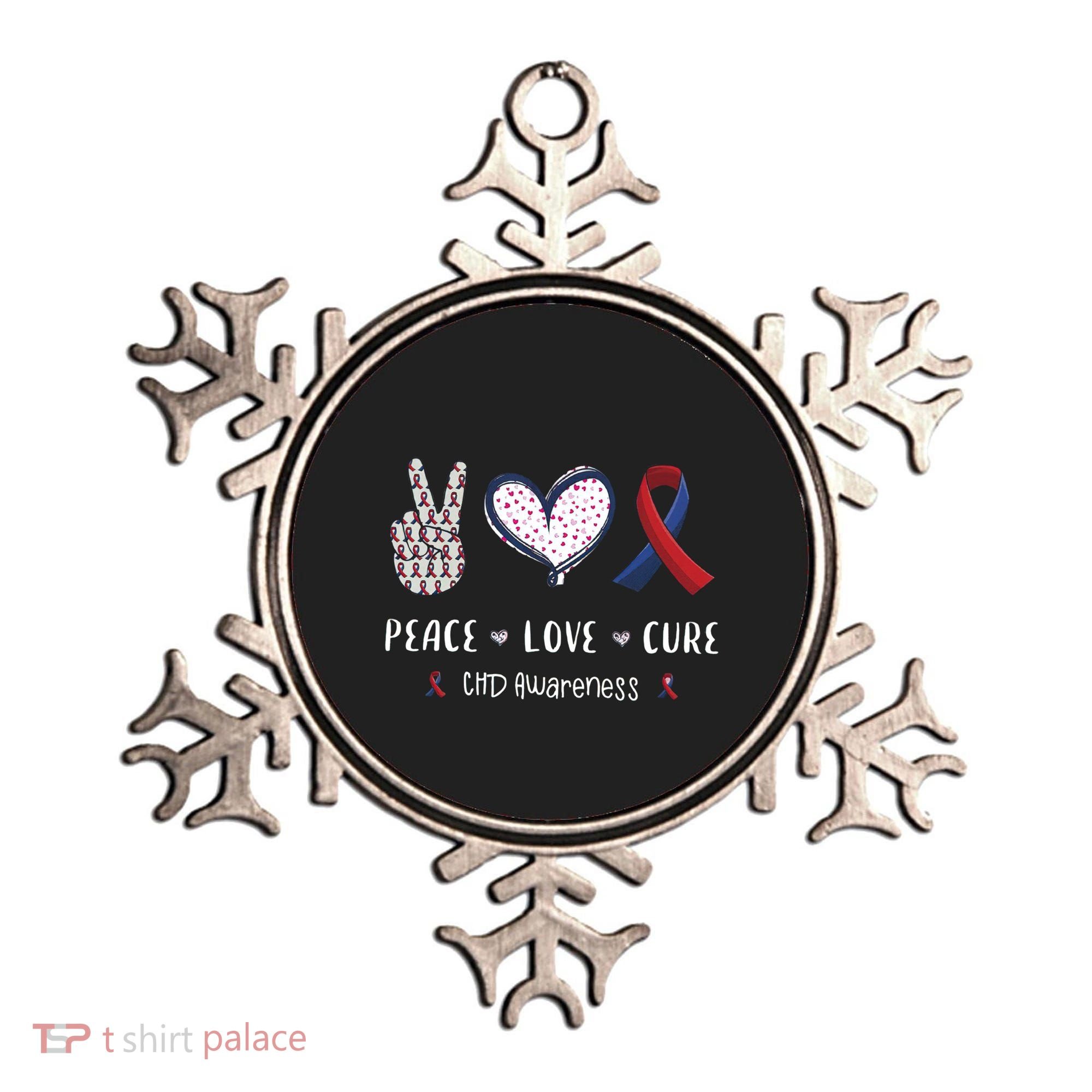 Coronary Heart Disease Ribbon Chd Awareness Month Gift Ornament