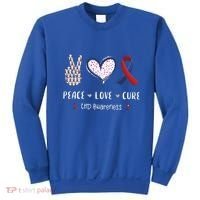Coronary Heart Disease Ribbon Chd Awareness Month Gift Sweatshirt thumb 0