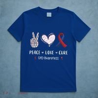 Coronary Heart Disease Ribbon Chd Awareness Month Gift T-Shirt thumb 5