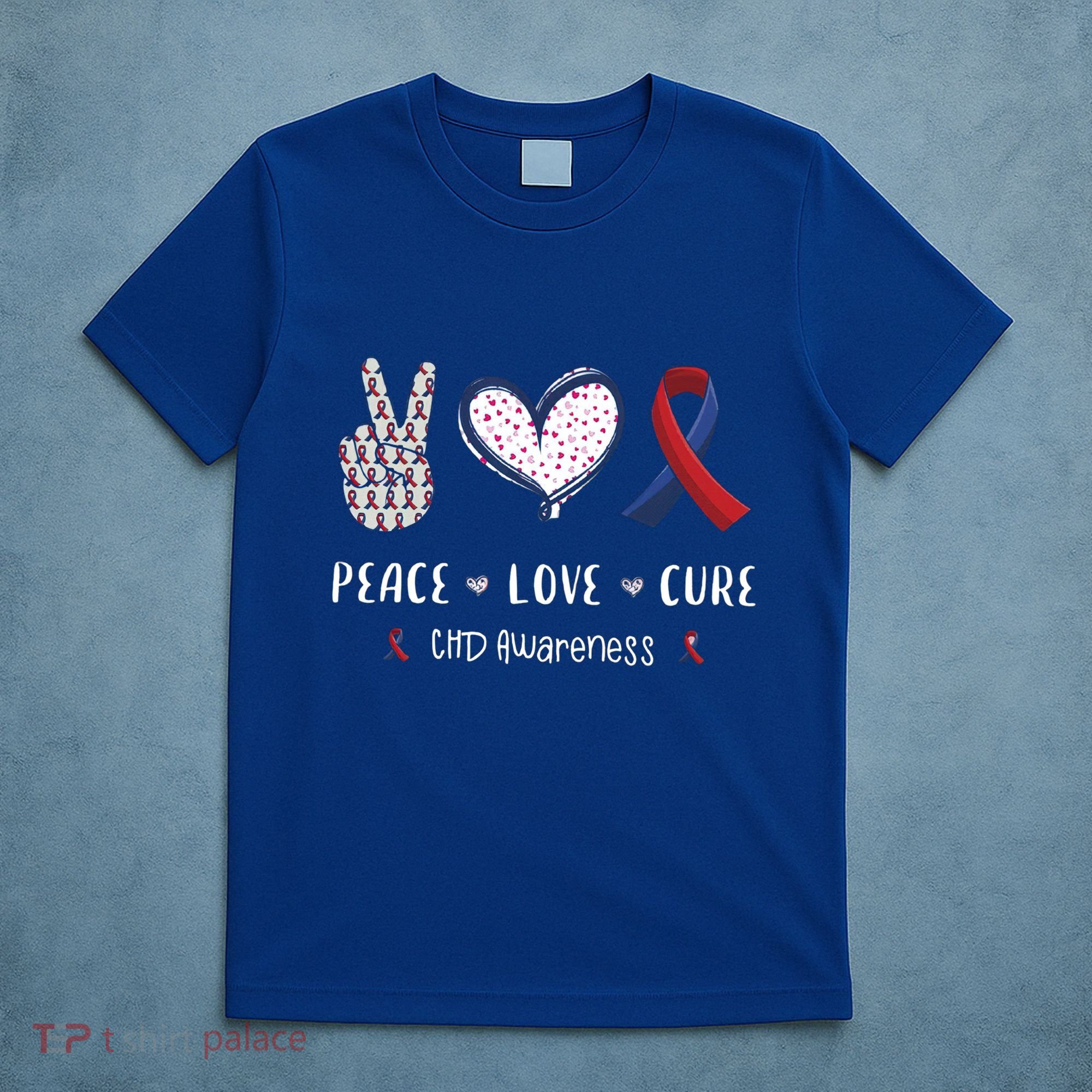 Coronary Heart Disease Ribbon Chd Awareness Month Gift T-Shirt