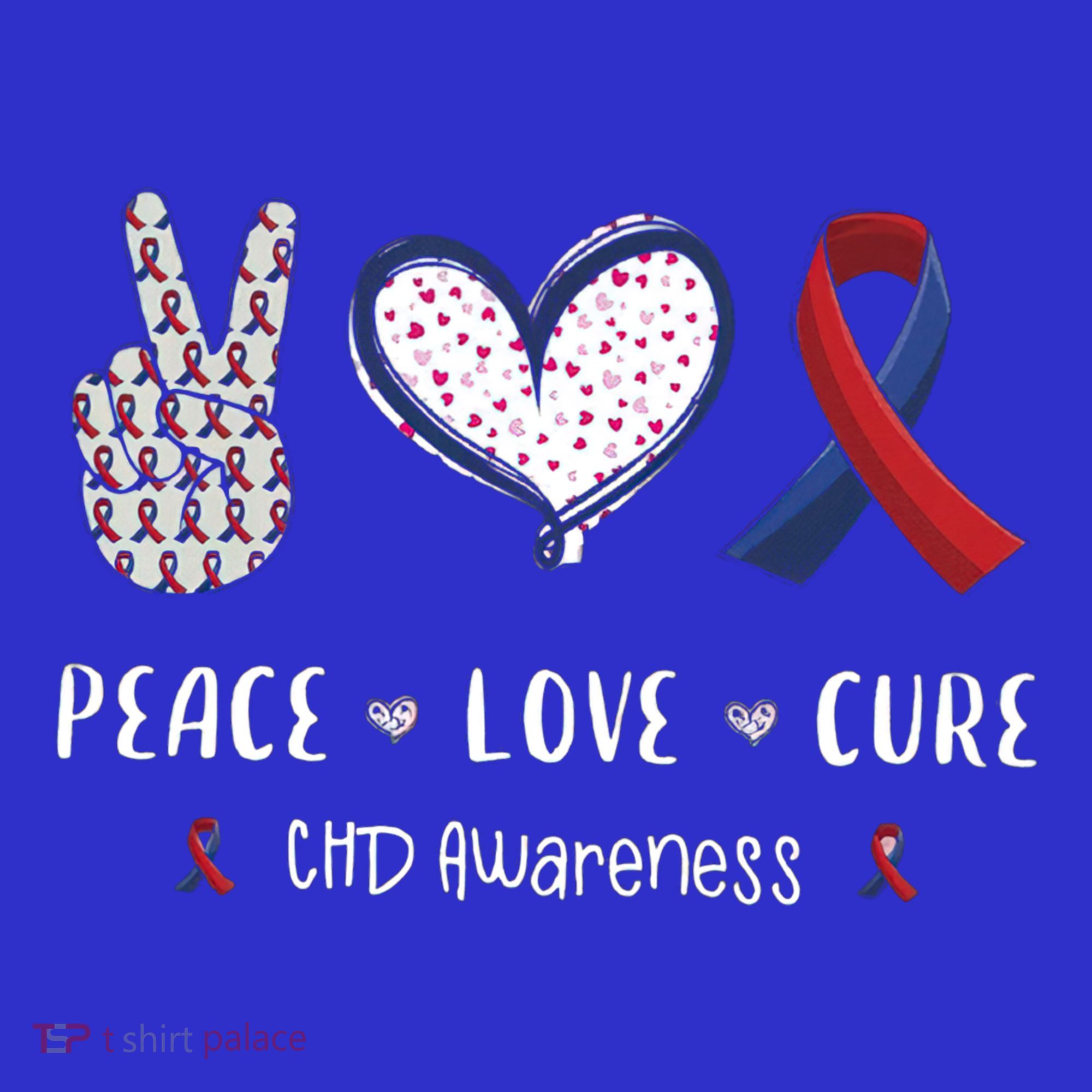 Coronary Heart Disease Ribbon Chd Awareness Month Gift Coaster