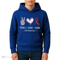 Coronary Heart Disease Ribbon Chd Awareness Month Gift Kids Hoodie thumb 4