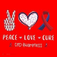 Coronary Heart Disease Ribbon Chd Awareness Month Gift Santa Hat thumb 1