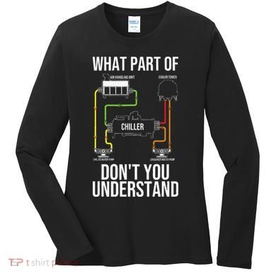 Cool HVAC Design For Air Conditioning Ventilation Women's Long Sleeve Shirt