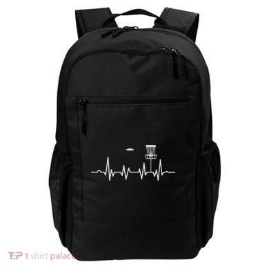 Cool Heartbeat Disc Golf Lovers With Flying Disc Golf Backpack