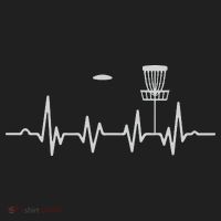Cool Heartbeat Disc Golf Lovers With Flying Disc Golf Beanie thumb 2