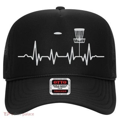 Cool Heartbeat Disc Golf Lovers With Flying Disc Golf Hat