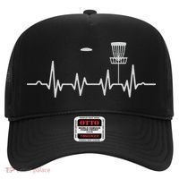 Cool Heartbeat Disc Golf Lovers With Flying Disc Golf Hat thumb 0