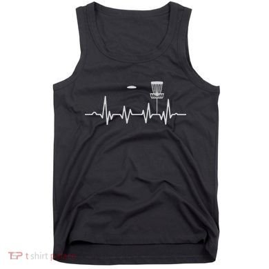 Cool Heartbeat Disc Golf Lovers With Flying Disc Golf Tank Top
