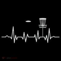 Cool Heartbeat Disc Golf Lovers With Flying Disc Golf Women's T-Shirt thumb 6