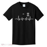 Cool Heartbeat Disc Golf Lovers With Flying Disc Golf Kids T-Shirt thumb 0