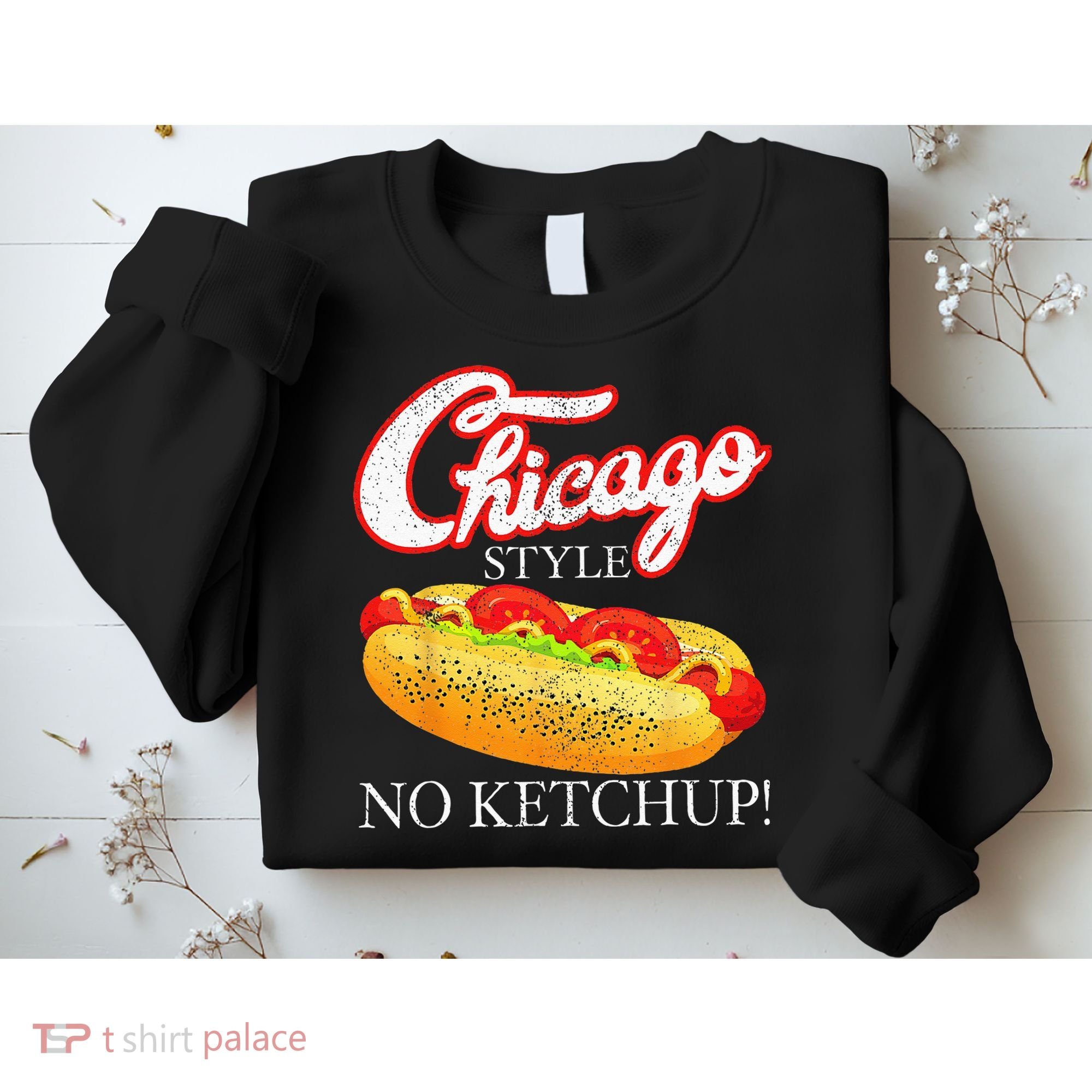 Chicago Hot Dog Summer Style 4th Of July No Ketchup Gift Sweatshirt