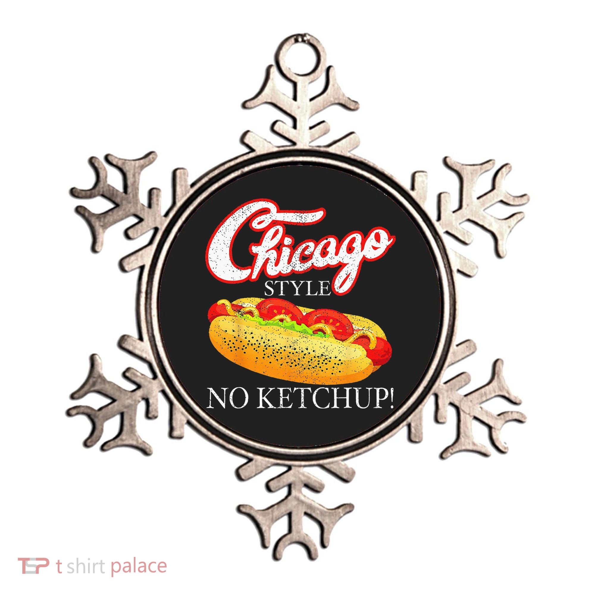 Chicago Hot Dog Summer Style 4th Of July No Ketchup Gift Ornament