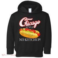 Chicago Hot Dog Summer Style 4th Of July No Ketchup Gift Toddler Hoodie thumb 0