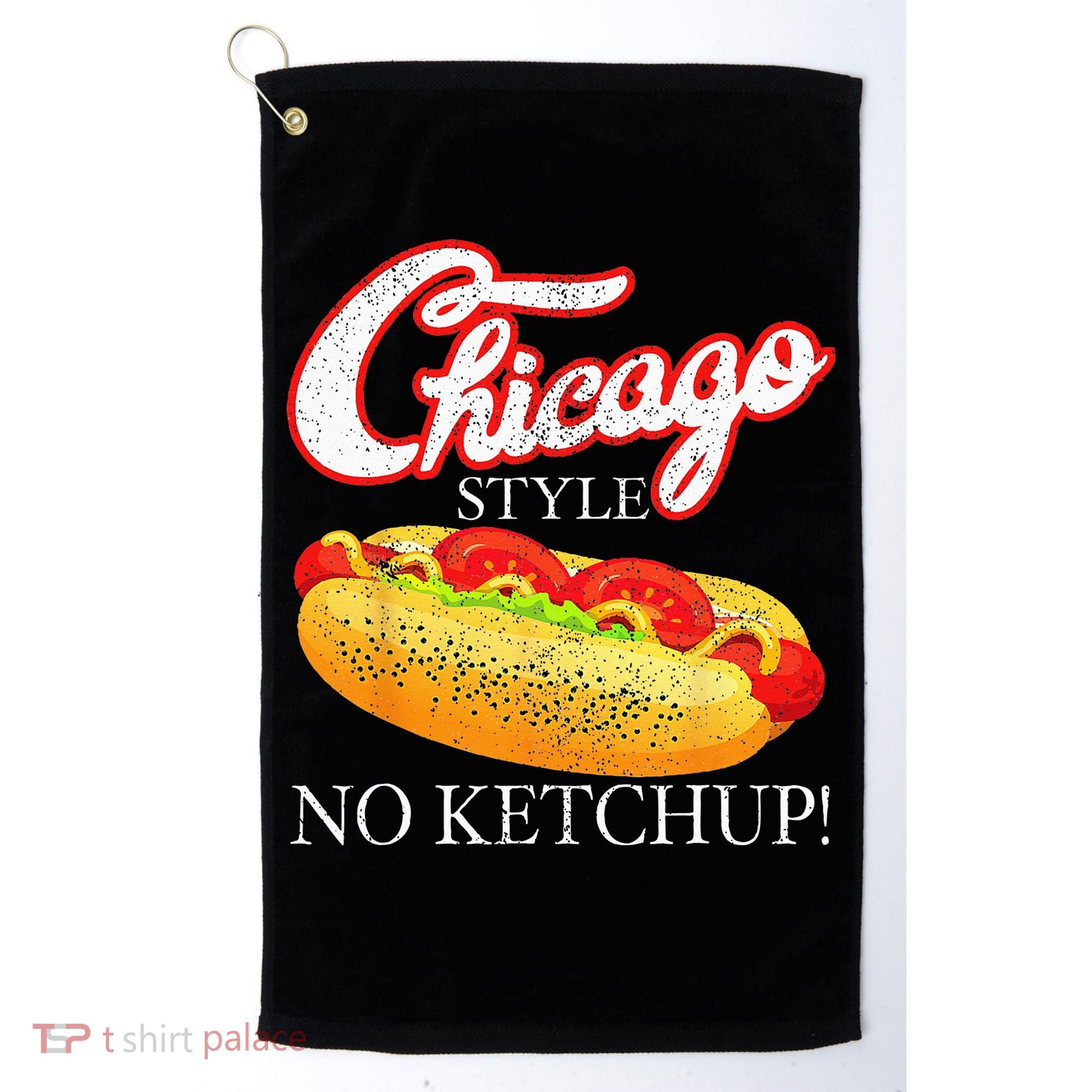 Chicago Hot Dog Summer Style 4th Of July No Ketchup Gift Golf Towel