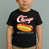 Chicago Hot Dog Summer Style 4th Of July No Ketchup Gift Toddler T-Shirt thumb 2