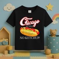 Chicago Hot Dog Summer Style 4th Of July No Ketchup Gift Toddler T-Shirt thumb 3